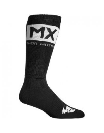 Ponožky Thor MX SOLID black/white 44-47