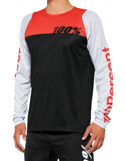 Dres 100% R-CORE LS black/red