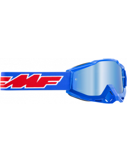 Okuliare 100% FMF POWERBOMB Rocket blue so zrkadlovým sklom