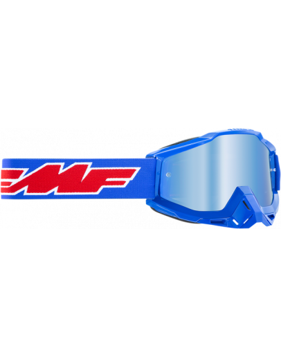 Okuliare 100% FMF POWERBOMB Rocket blue so zrkadlovým sklom