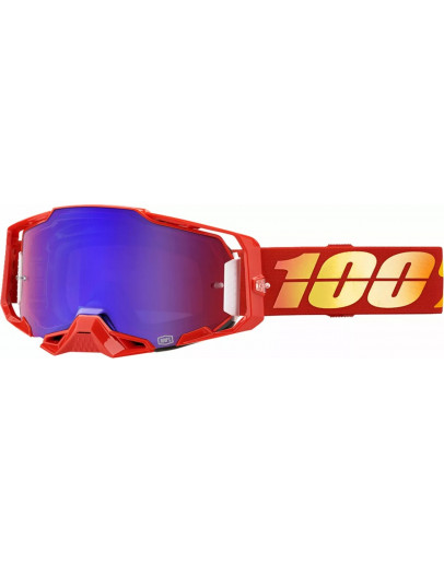 100% Armega Nuketown mirror red/blue lens