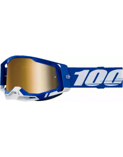 100% Racecraft 2 BLUE so zrkadlovým sklom