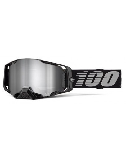 100% Armega BLACK mirror silver lens