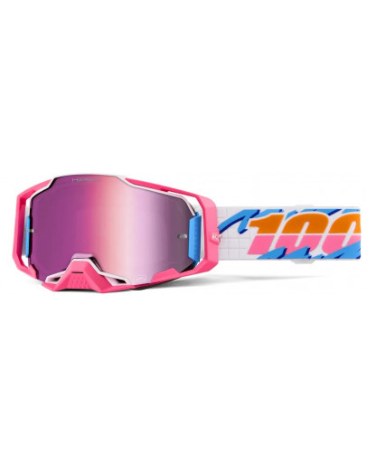 100% Armega LEFREAK HIPER mirror pink lens