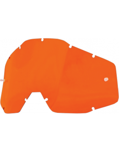Dymové sklo do okuliarov 100% Accuri/Racecraft/Strata oranžové