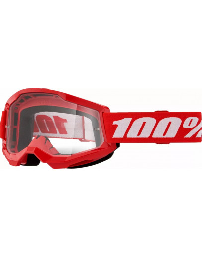 100% Strata 2 RED s čírym sklom