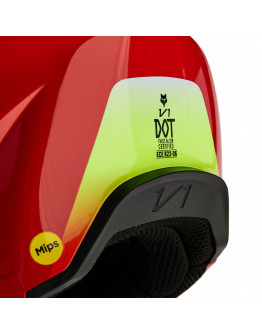 Prilba FOX V1 Ballast fluorescent red 2024