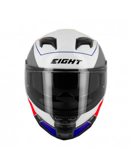 Prilba na cestný motocykel EIGHT S442 Blue/White/Red