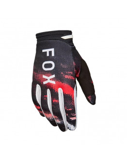 Rukavice FOX 180 Kairos white/fluo red