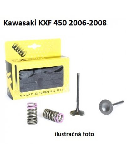 Ventily výfukové oceľové Kawasaki KXF 450 2006-2008