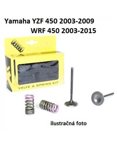 Ventily výfukové oceľové Yamaha YZF 450 2003-2009,WRF 450 2003-2015