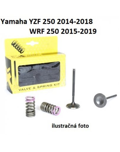 Ventily výfukové oceľové Yamaha YZF 250 2014-2018,WRF 250 2015-2019