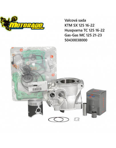 Valec motora + piest  + tesnenia KTM SX 125 16-22,Husqvarna TC 125 16-22,Gas-Gas MC 125 21-23 54mm