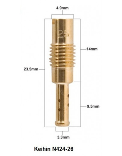 Tryska karburátora KEIHIN TYP N424-26 35 1KS
