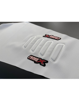 Poťah sedadla CrossX UGS wave Honda CRF 250 22-25,CRF 450 21-25 biely
