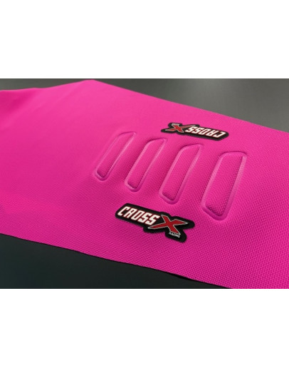 Poťah sedadla CrossX UGS wave Honda CRF 250 22-25,CRF 450 21-25 ružový