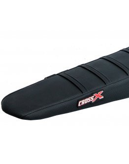 Poťah sedadla CrossX stripes KTM SX/SXF/XCF 11-15, XC-EXC-EXCF 12-16 čierny