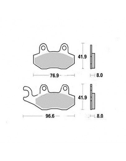 Brzdové platničky PERFECT Husqvana, Kawasaki, Suzuki, Yamaha predné