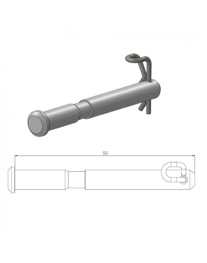 Čap (pin) brzdových platničiek MAGURA predný+zadný