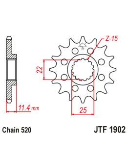Vývodové sekundárne koliečko JT KTM LC4,Enduro 13 zubové