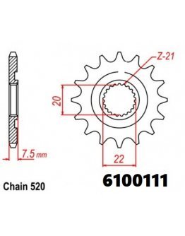 Vývodové sekundárne koliečko MM Honda CR 125 CRF 250