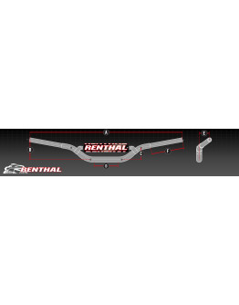 Riadidlá Renthal TwinWall 996-01 Stewart / Villopoto modré