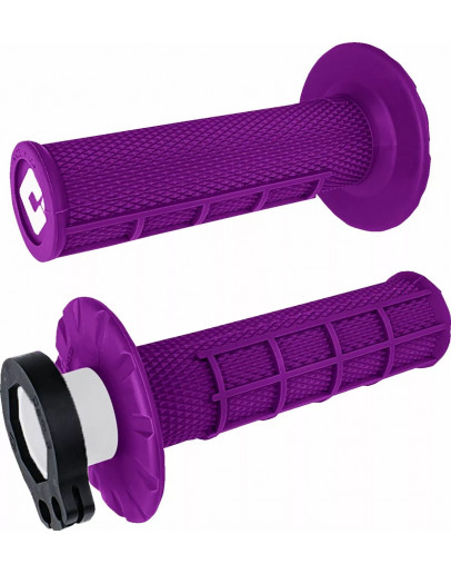 Rukoväte ODI LOCK-ON 1/2 WAFFLE MX s rýchlopalom PURPLE
