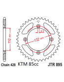 Rozeta KTM SX 85,HUSQVARNA TC 85,Gas-Gas MC 85 JT dural čierna 49 zubov