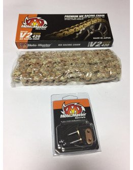 Reťaz Moto-master V2 gold 420
