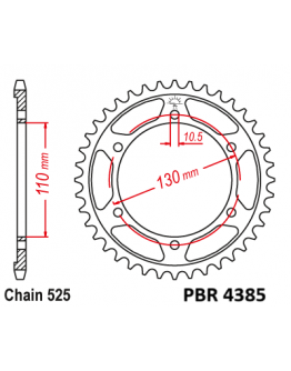 Rozeta oceľová čierna SUZUKI GSXR 600, YAMAHA MT-07, XSR700