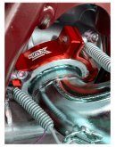 Chránič výfukovej príruby KTM EXC 250/300,Husqvarna TE 250/300,Gas-Gas červený