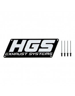 HGS hliníkové logo na 4T výfuk