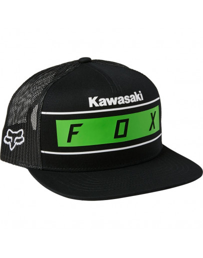 Šiltovka Fox Kawasaki Stripes Snapback black