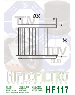 Olejový filter HF117