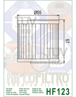 Olejový filter HF123