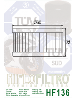 Olejový filter HF136