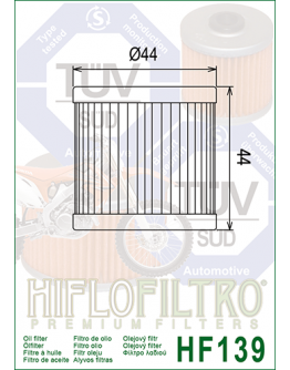 Olejový filter HF139