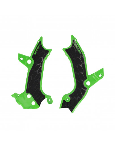 Chrániče rámu Acerbis X-grip KXF 450 2024-2025, KXF 250 2025 zeleno-čierne