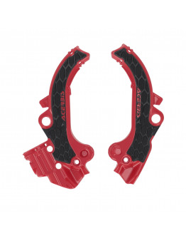 Chrániče rámu Acerbis X-grip KTM SX 65 2024-2025, HSQ TC 65 2024-2025, GAS GAS MC 65 2024-2025 červeno-čierne
