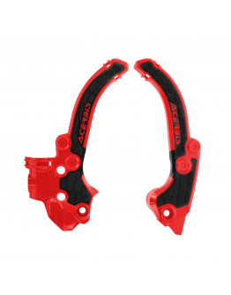 Chrániče rámu Acerbis X-grip KTM SX 50 2024-2025, HSQ TC 50 2024-2025, GAS GAS MC 50 2024-2025 červeno-čierne