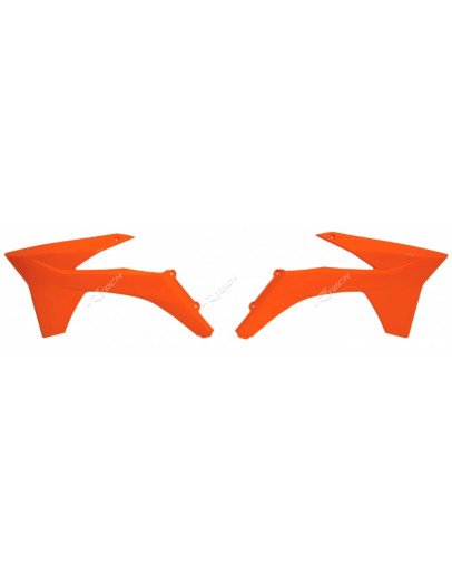 Kryty chladičov KTM SX/SXF 11-12, EXC/EXCF 12-13 oranžové