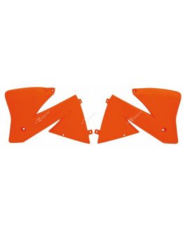 Kryty chladičov KTM EXC 01-02,SX 2000 oranžové