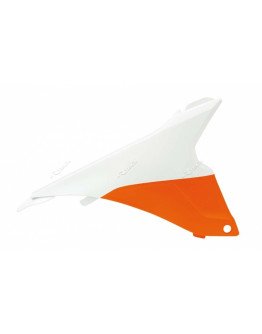 Kryt vzduchového filtra SX 125 13-15, SX 250 13-16, SXF 250-450 13-15 oranžovo-biely