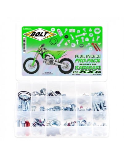 Sada skrutiek BOLT Kawasaki KXF 250 2021-2025, KXF 450 2019-2025