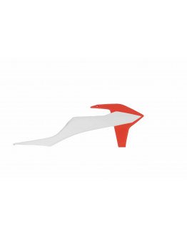 Kryty chladičov KTM SX/SXF/XC-F 2019-2022,EXC/EXC-F 2020-2023 bielo-oranžové