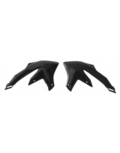 Kryty chladičov YZF 450 23-25, YZF 250 24-25, WRF 250 25, WRF 450 24-25 čierne