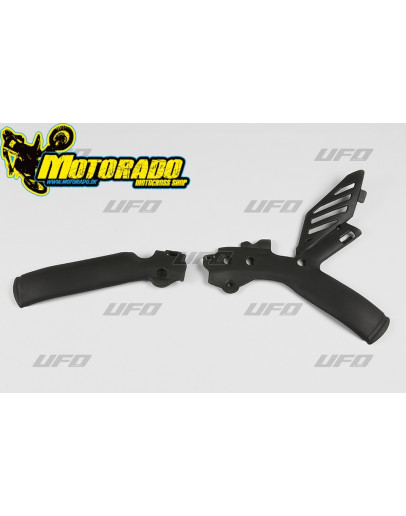 Chrániče rámu KTM SX/SXF 07-10, EXC/EXC-F 08-11 čierne  