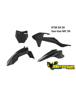 Sada plastov KTM SX 50 2016-2024,Gas-Gas MC 50 čierna