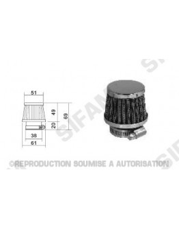 Vzduchový filter Sifam priemer 38mm