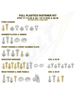Sada skrutiek na plasty KTM SX/SXF 2003-2015, EXC 2003-2016
